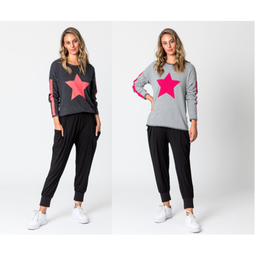 Classified Stripe Star Sweater