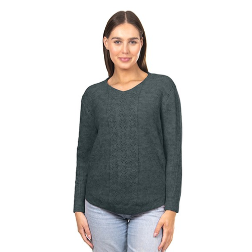 Fields Pointelle Lace Pullover