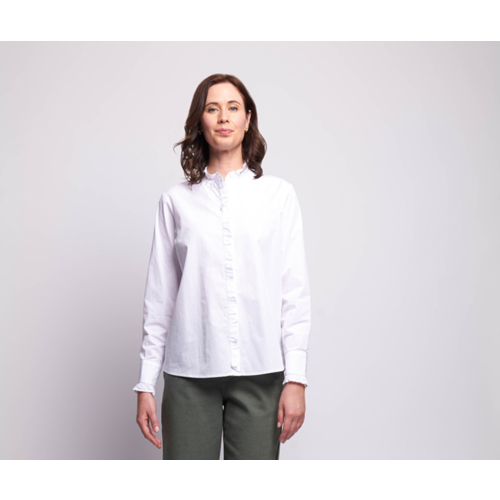 Oh Three Ruffle Neck Shirt