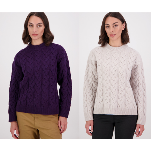 Swandri Kinsley Cable Knit Crew