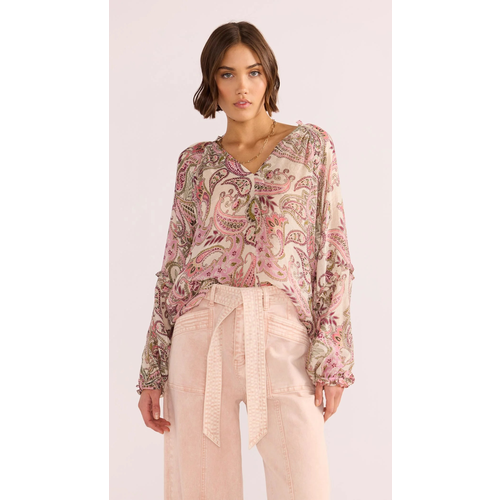 Mink Pink Cadence Long Sleeve Blouse