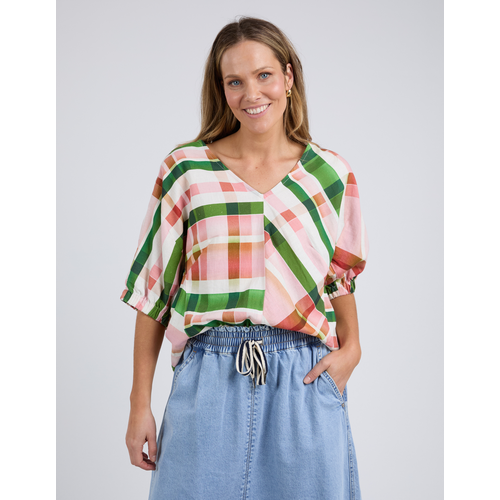 Elm Bree Check Top