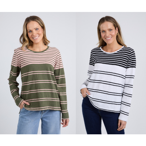 Elm Lexa Stripe L/S Tee