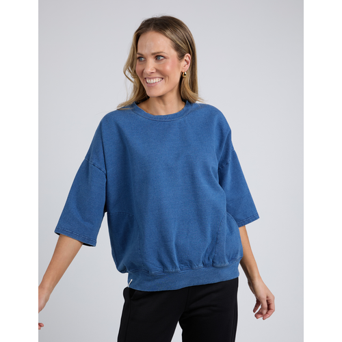 Elm Mazie Sweat - Denim Look