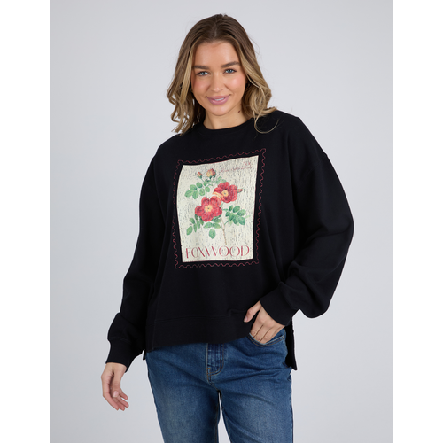 Foxwood Stamped Floral Crew