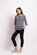 Foil Gathered Scoop Hem Top