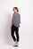 Foil Gathered Scoop Hem Top