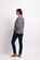 Foil Button Front Blouse