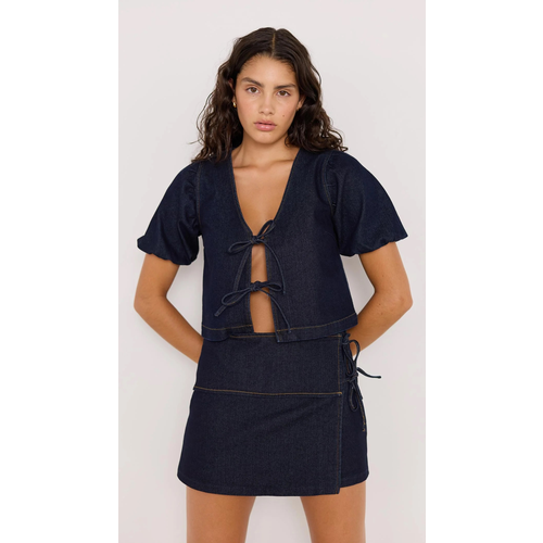 Mink Pink Camilla Denim Crop Top