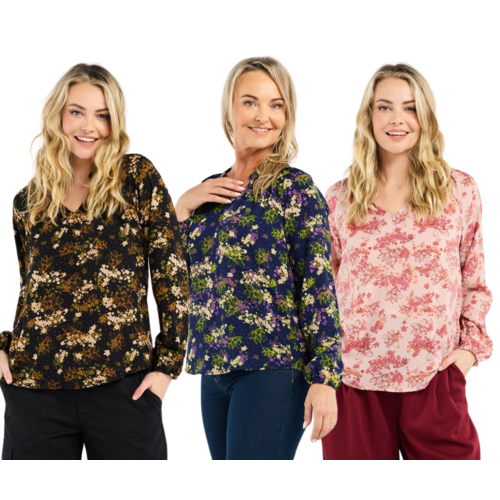 Blackstone Olivia Mandarin Collar Top