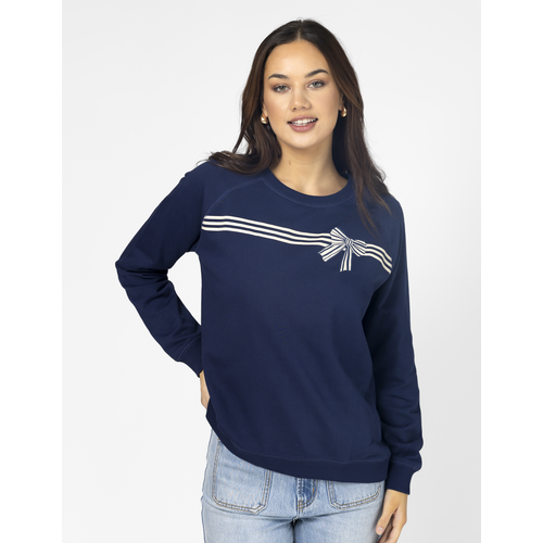 Stella and Gemma Classic Sweater Stripes and Bow