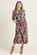 Brakeburn Evergreen Leaves Maxi Shirt Dress