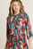 Brakeburn Evergreen Leaves Maxi Shirt Dress