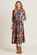 Brakeburn Evergreen Leaves Maxi Shirt Dress