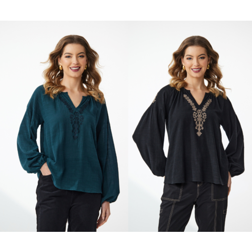 Newport Ellis Embroiderd Blouse