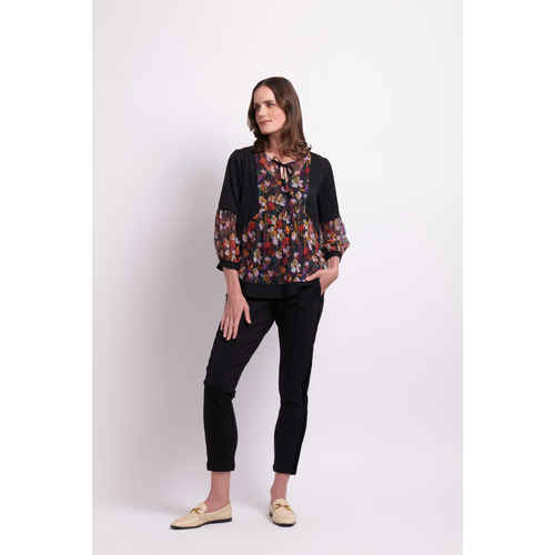 Memo Relaxed Balloon Sleeve Top
