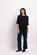 Foil Gathered Scoop Hem Top