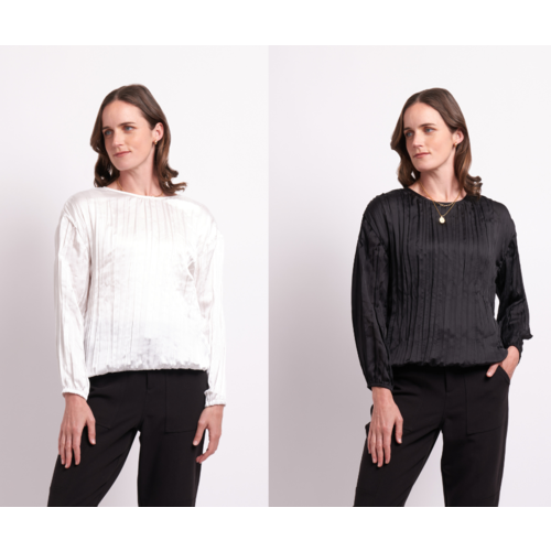Oh Three Mini Pleat All Over Top
