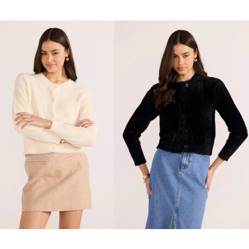 Mink Pink Rowan Fluffy Cardi
