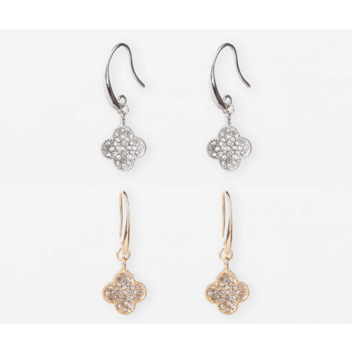 Stella + Gemma Crystal Flower Earring