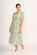 Foil Shirred Empire Line Dress