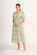 Foil Shirred Empire Line Dress