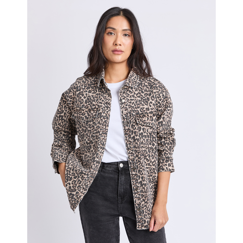 Foxwood Leopard Denim Shirt