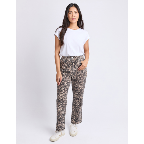 Foxwood Leopard Denim Jean