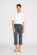 Foil Slim V Neck Top