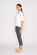 Foil Slim V Neck Top