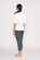 Foil Slim V Neck Top
