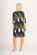 Foil Fluted Sleeve Shift Dress