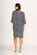 Foil Fluted Sleeve Shift Dress