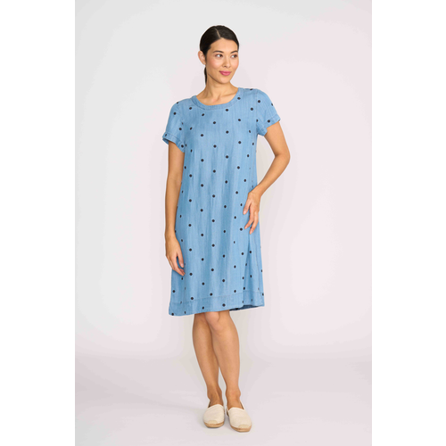 Oh Three Short Sleeve A Line Dress