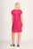 Foil Scoop Neck Fringe Dress