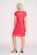 Foil Scoop Neck Fringe Dress