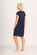 Foil Scoop Neck Fringe Dress