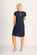 Foil Scoop Neck Fringe Dress