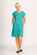 Foil Scoop Neck Fringe Dress
