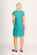 Foil Scoop Neck Fringe Dress
