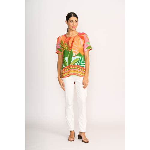 Foil Pleat back Top