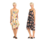 Foil Adjustable Strap Dress