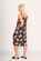 Foil Adjustable Strap Dress