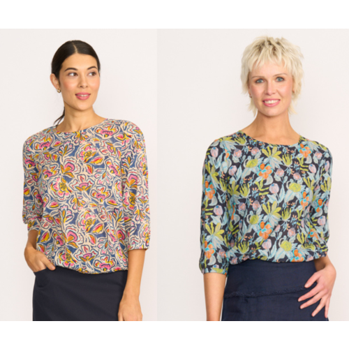 Foil Elastic Hem Top