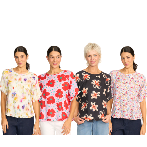 Preen Ruffle Scoop Hem Top