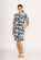 Foil Shirr the Cuff Dress
