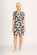 Foil Shirr the Cuff Dress