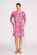 Foil Shirr the Cuff Dress