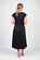 Vassalli V Neck Shirred Waist Dress