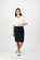 Vassalli Poplin Skirt with Back Vent